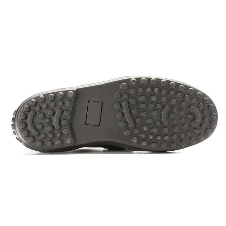 2642 - Black Soft Leather Soft Loafer for Girl by London Kids