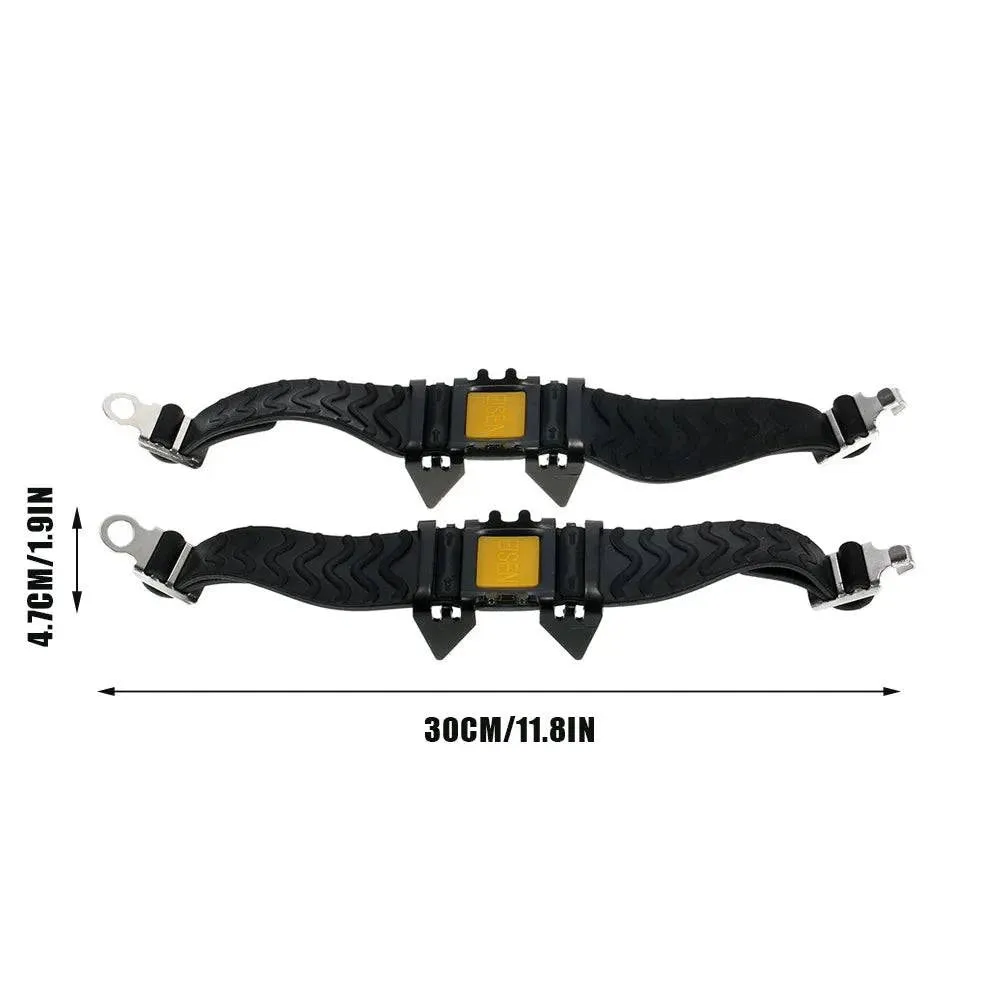 4 Tooth Crampons Outdoor Mountain Climbing Hiking Ice Ski Snow Shoes Spikes Winter Anti Slip Ice Gripper