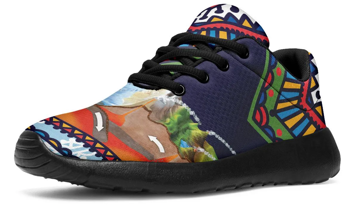 Abstract Tectonic Plates Sneakers