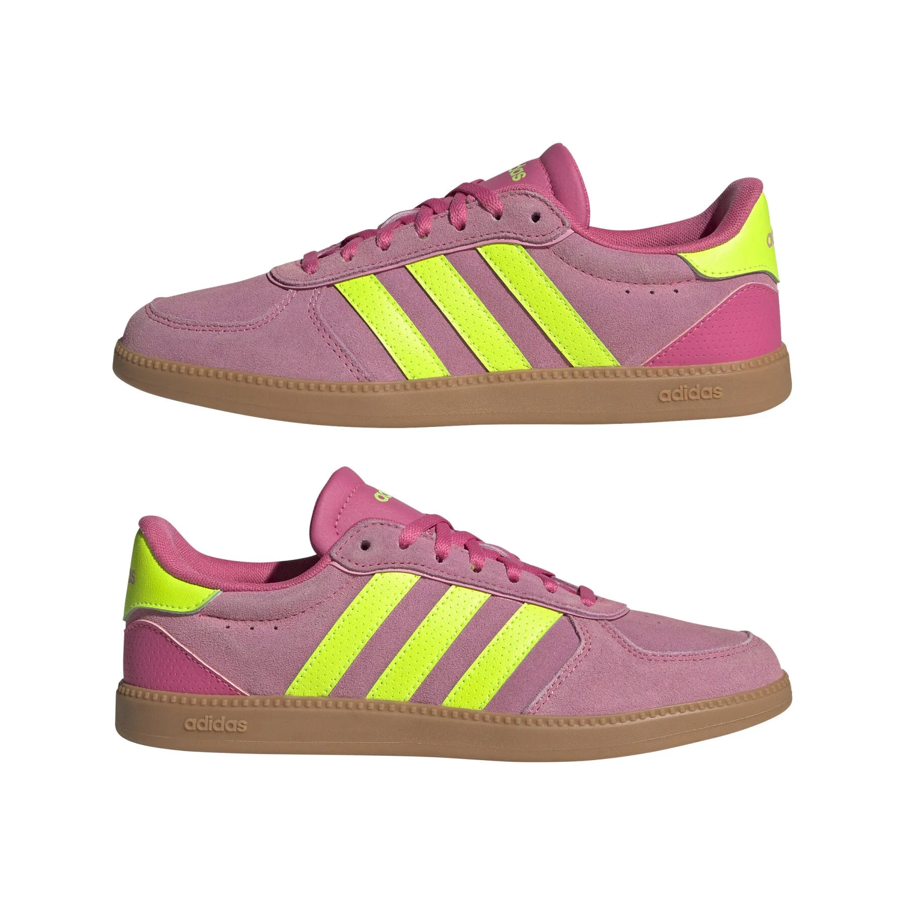 ADIDAS WOMENS BREAKNET SLEEK - Pulse Magenta / Lucid Lemon / Bliss Pink