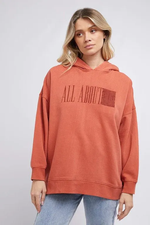 All about eve old favourite hoody- rust