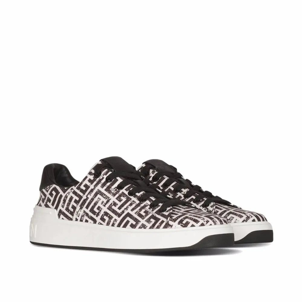 B-Court Monogram Print Sneakers