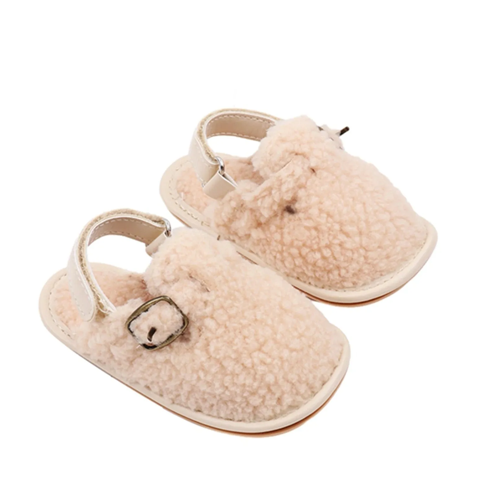 Baby Sherpa Slip Ons - Off White