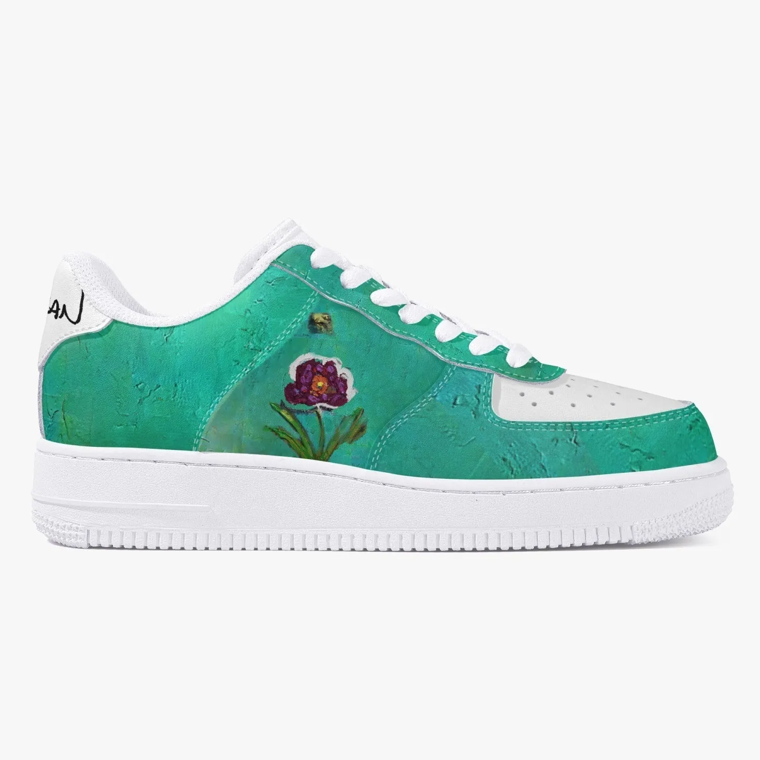 Barge series flower New Low-Top Leather Sports Sneakers