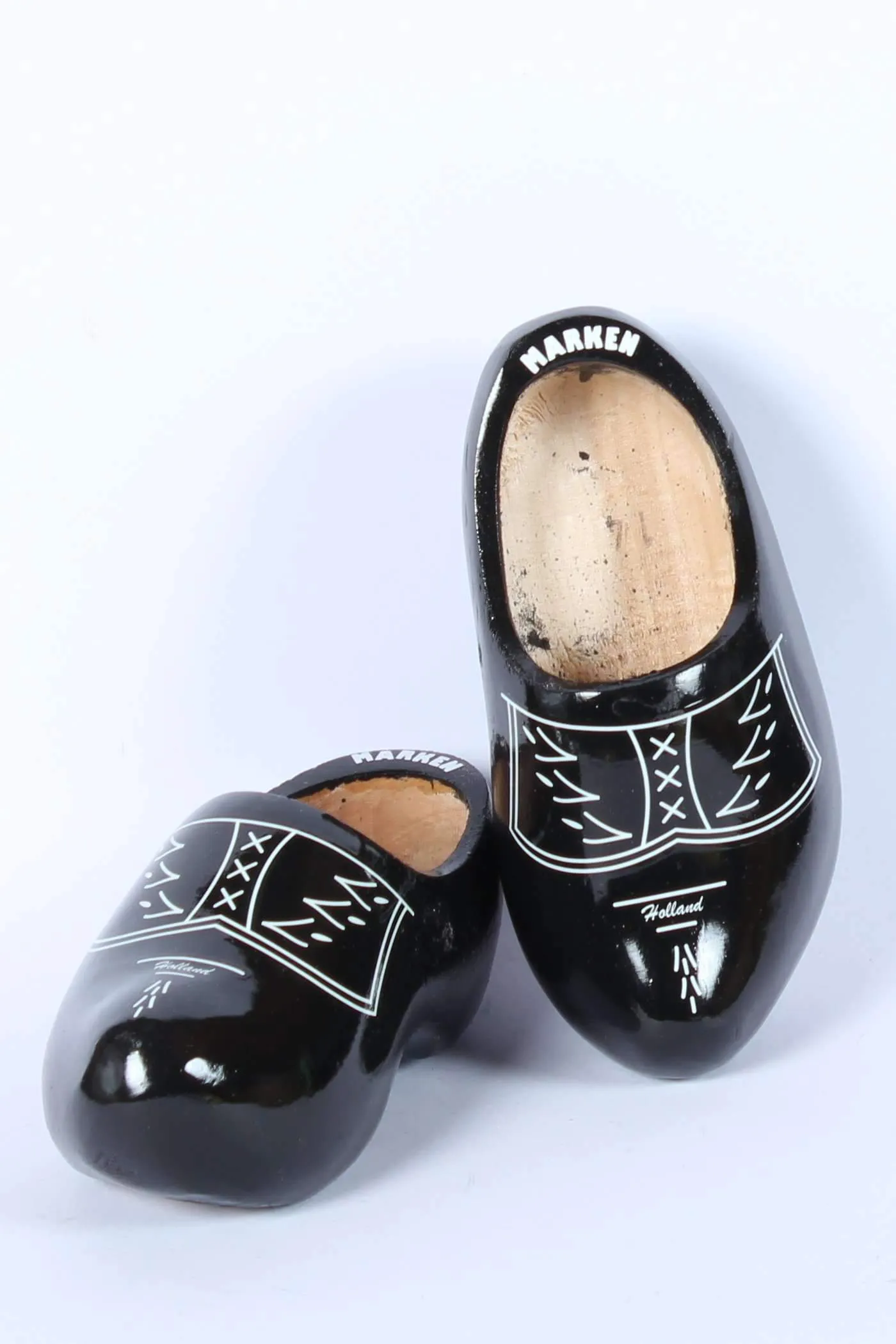 Black Wooden Shoes Traditional Design