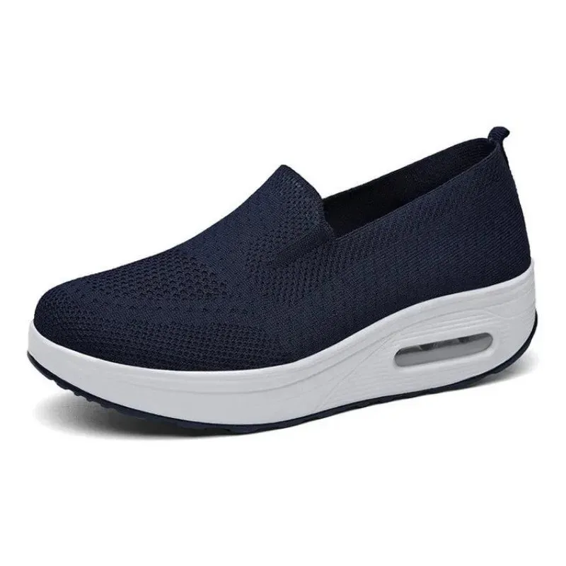 Breathable Thick-Sole Sneakers for Women