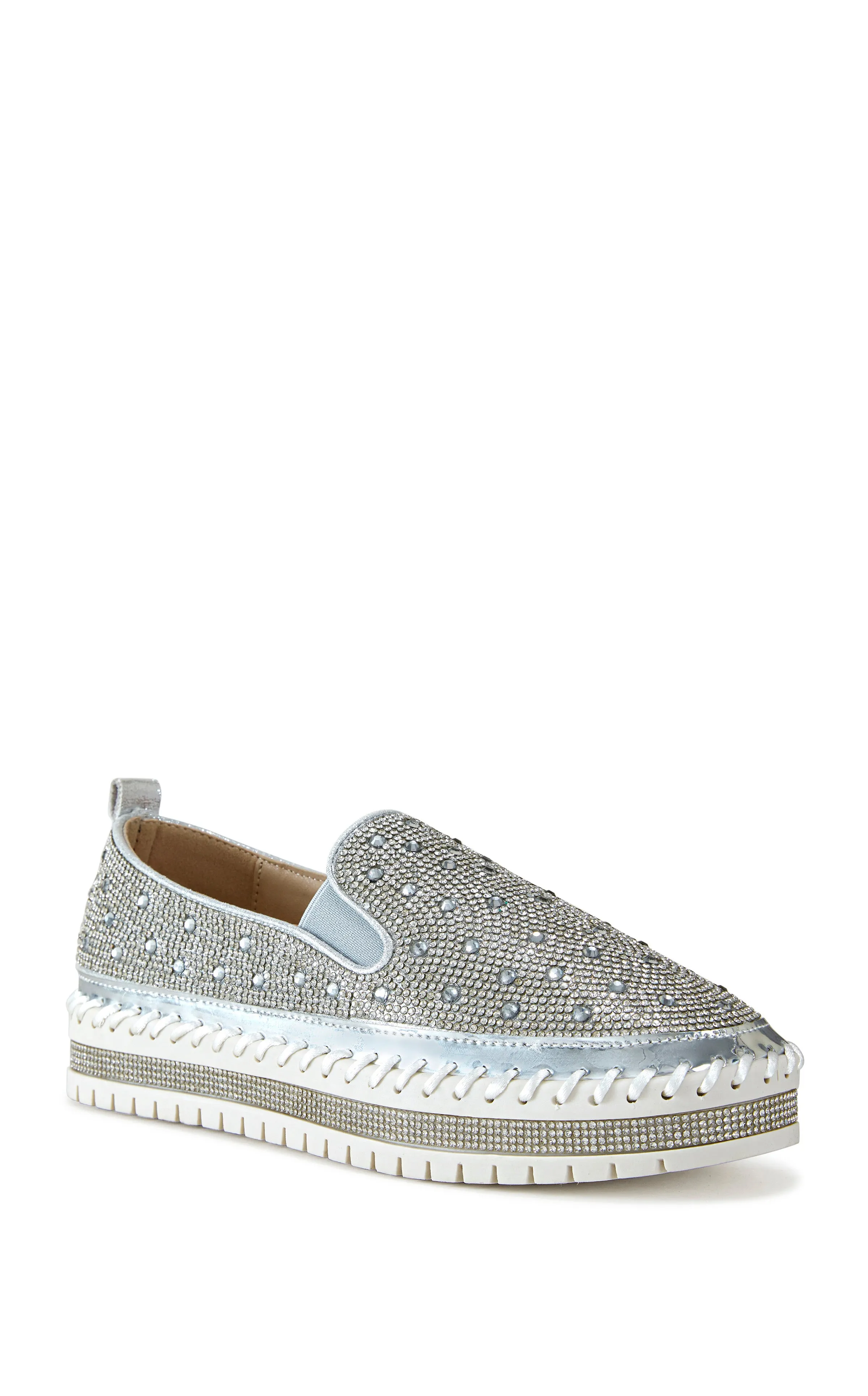 BRITTANY-SILVER FLAT SNEAKER