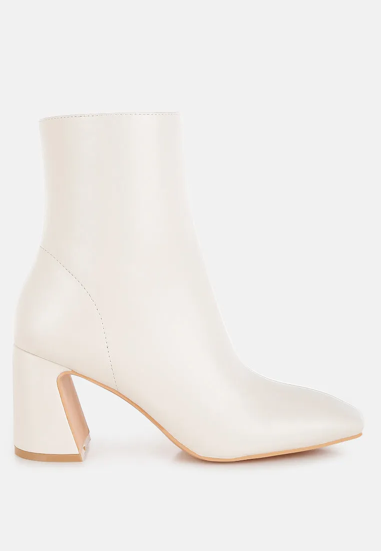 Bruna Square Toe Ankle Boots