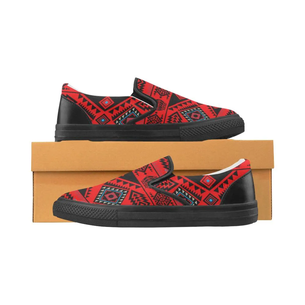 California Coast Mask Men's Unusual Slip-on Canvas Shoes