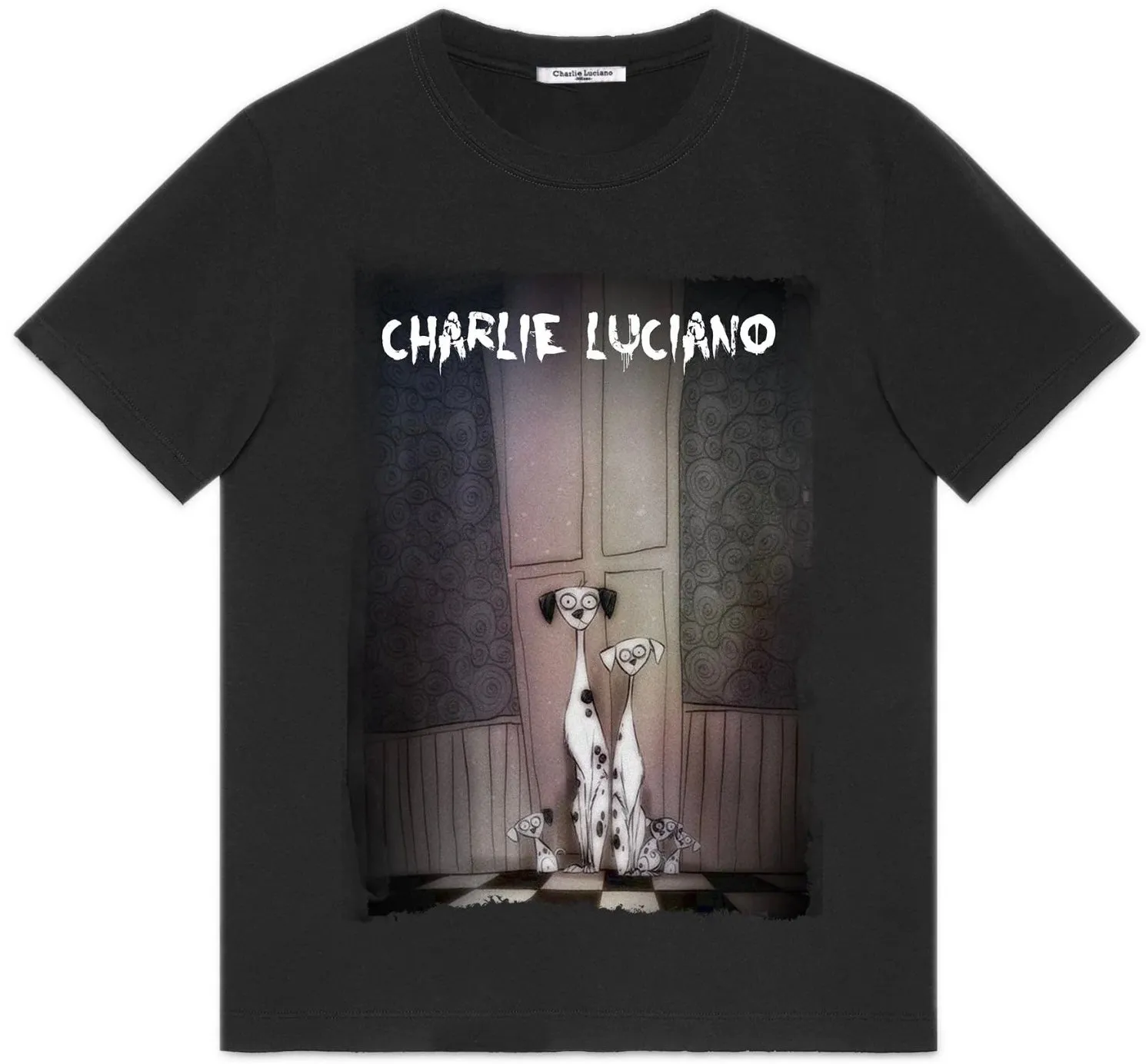 Charlie Luciano 101 Dalmatians T-Shirt Black