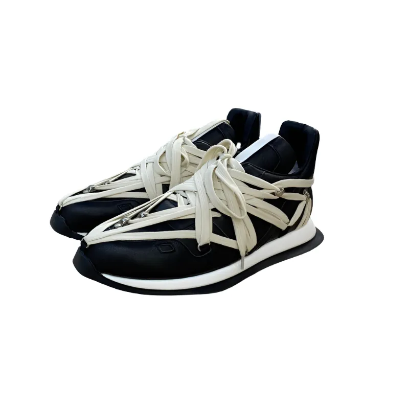 Contemporary Wrap-Lace Sneakers