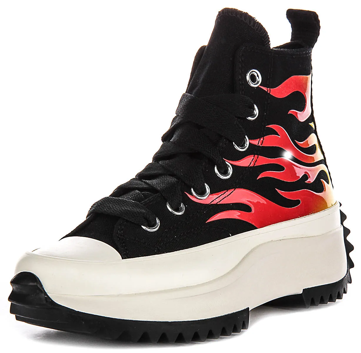 Converse A08766C Runstar Hike In Black Red Flame