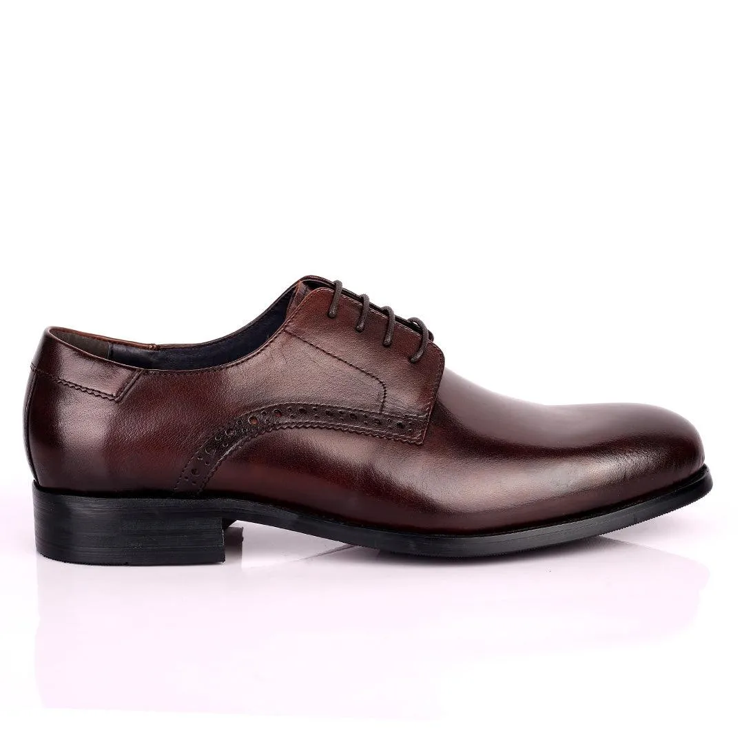 Dino Veratti Lace up Formal Superlative Shoe - Coffee