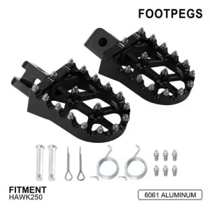 Foot Pegs Aluminum For HAWK250