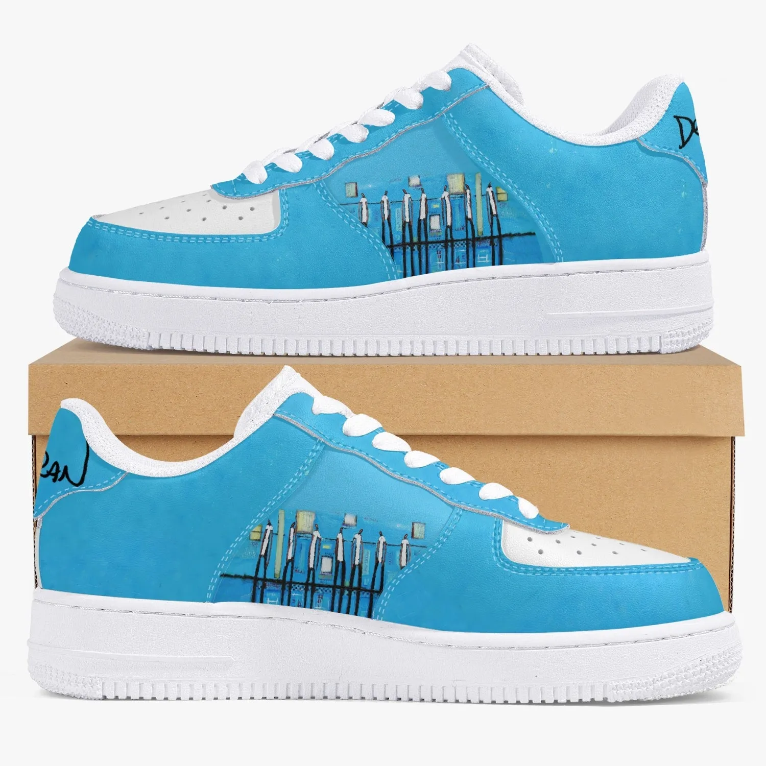 Getting better all the time  Low-Top Leather Sports Sneakers