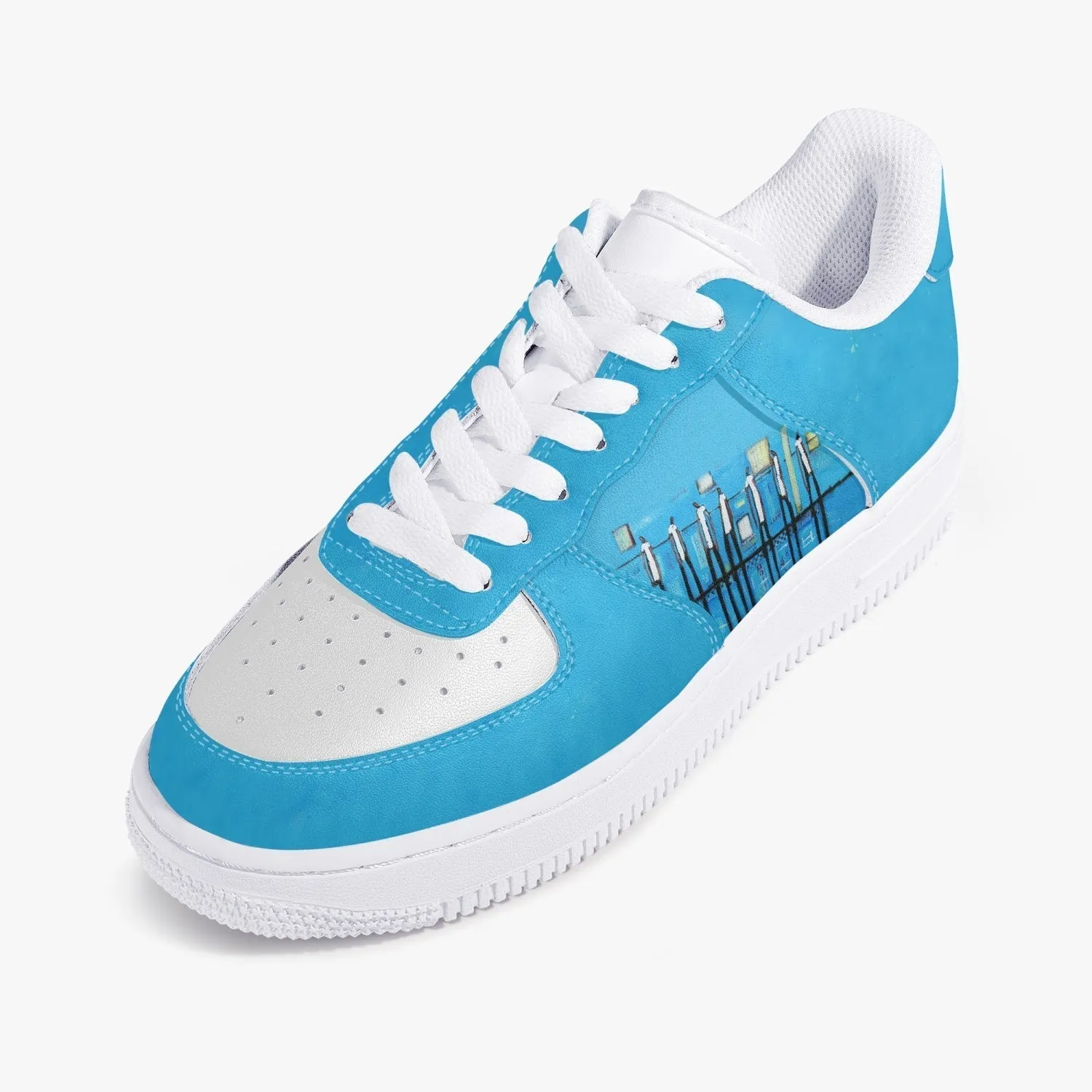 Getting better all the time  Low-Top Leather Sports Sneakers