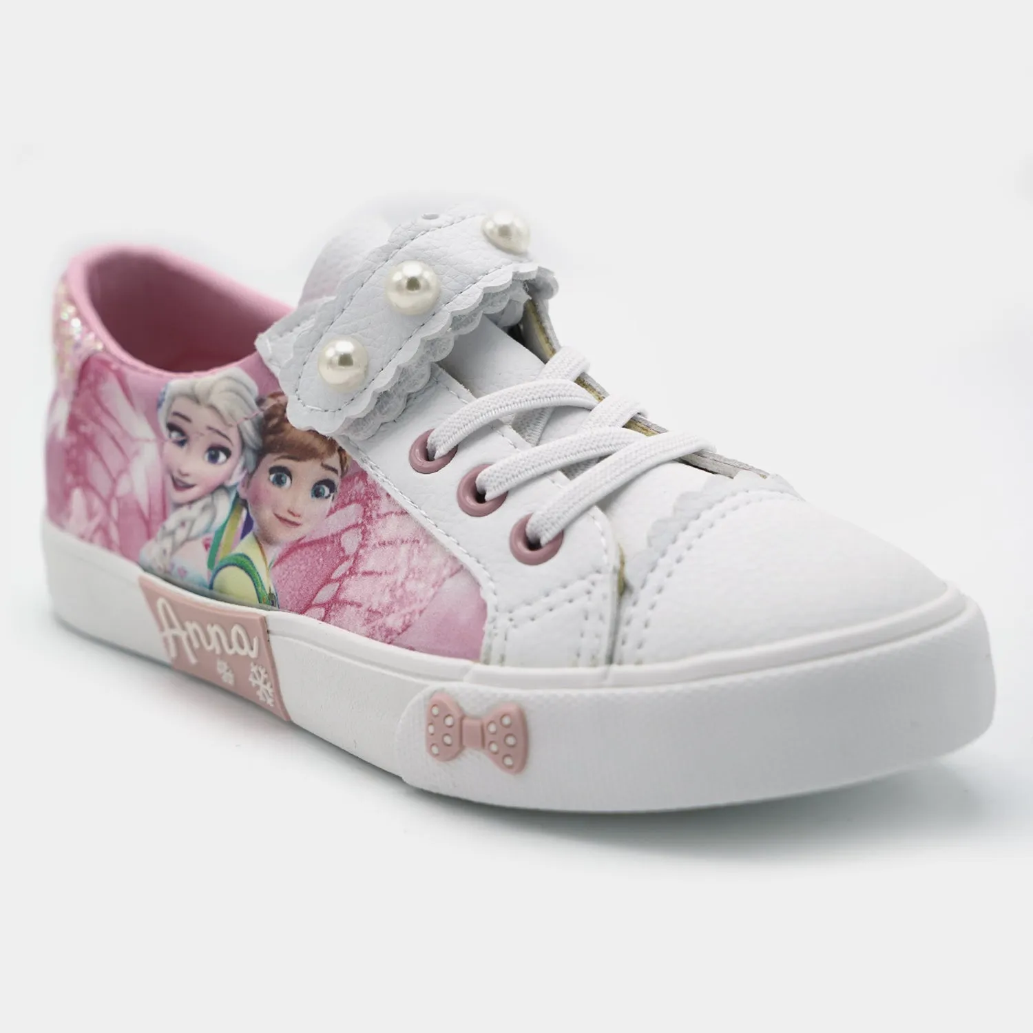 Girls Sneakers 5512-White Pink