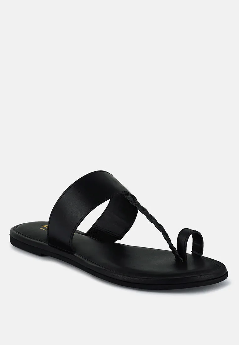 Harris Toe Ring Braided Slip Ons