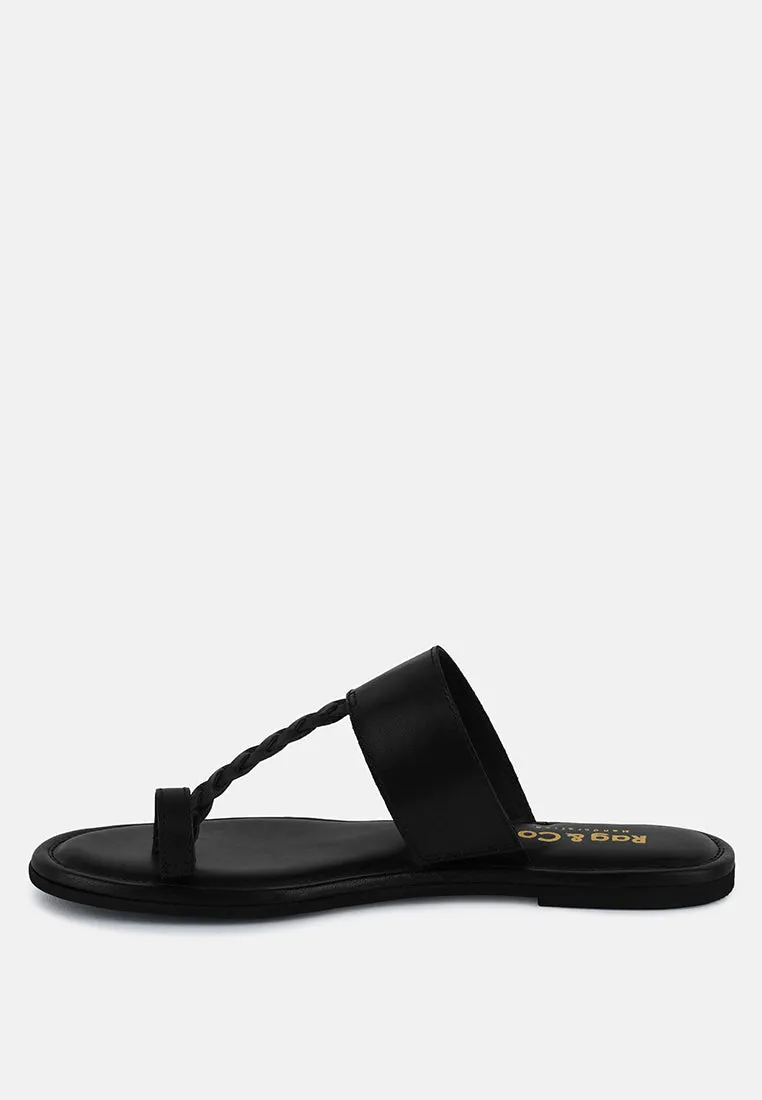 Harris Toe Ring Braided Slip Ons