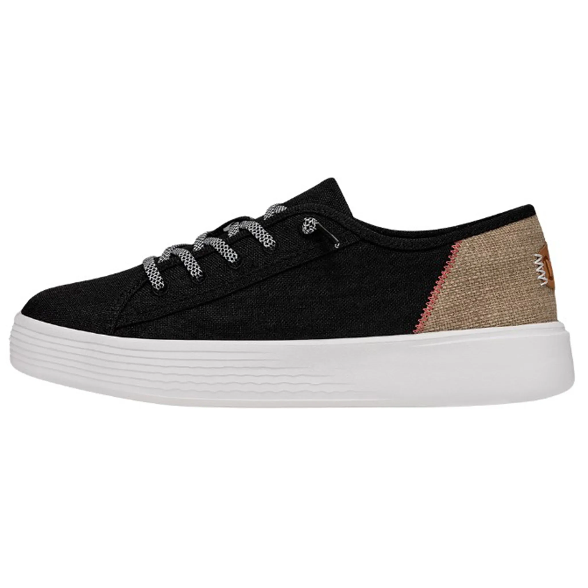 Hey Dude Women's Cody Craft Linen Black Shoes