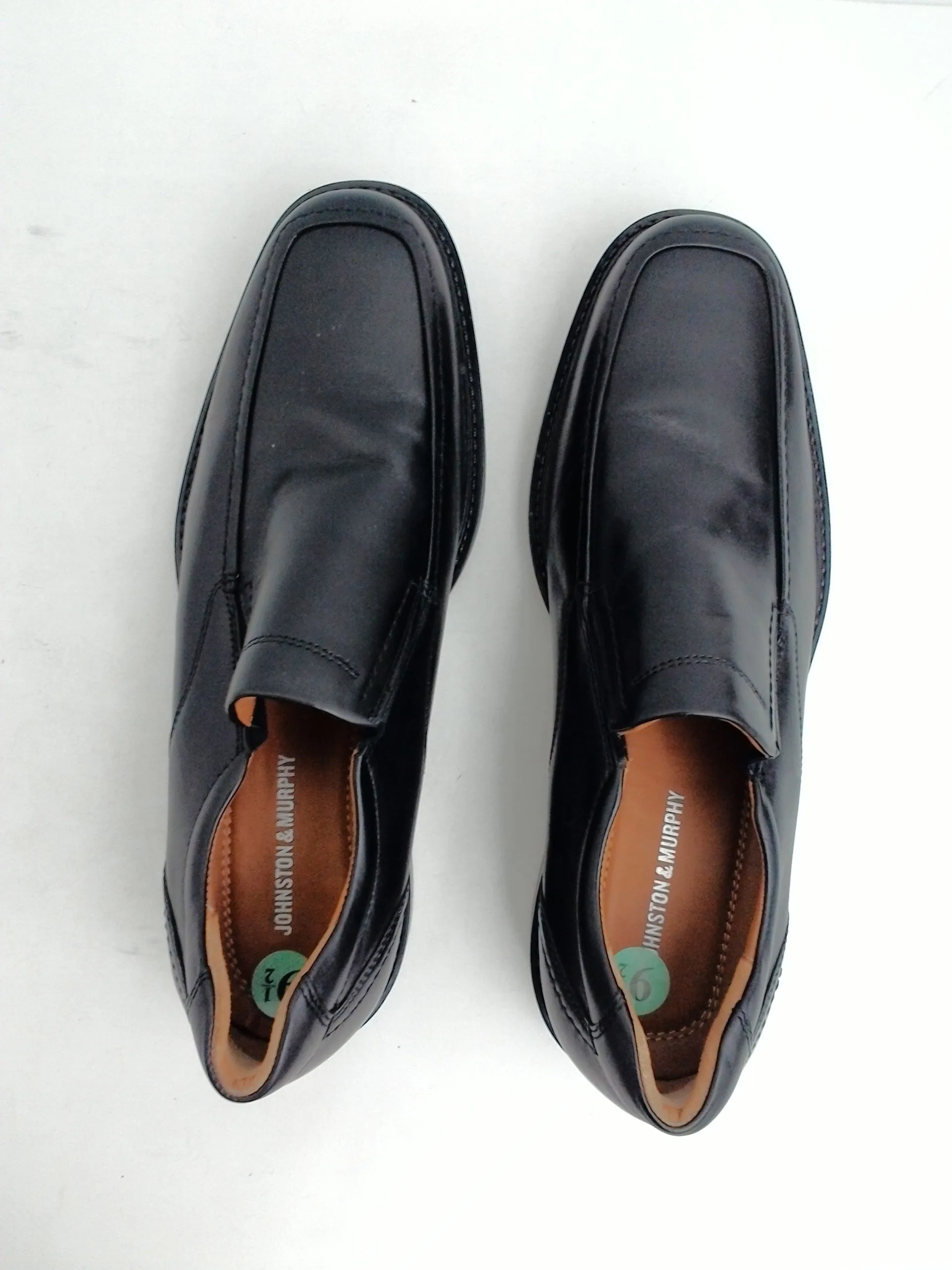 Johnson & Murphy Men's Tabor Loafers, Black, Leather, Size 9.5 M