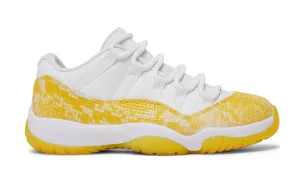 JORDAN 11 RETRO LOW YELLOW SNAKESKIN (W)