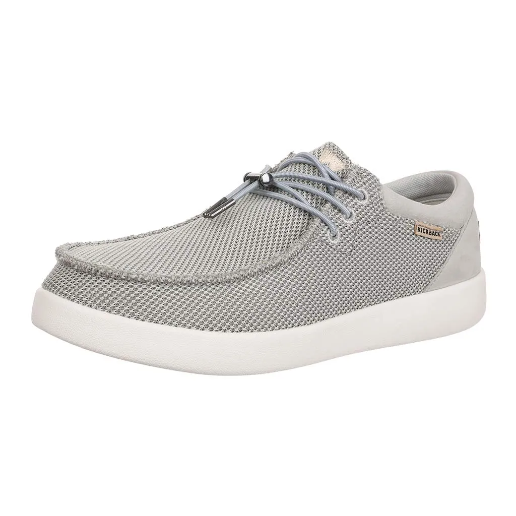 KickBack Men's Slip On Shoes - Haven Mesh Silver Grey