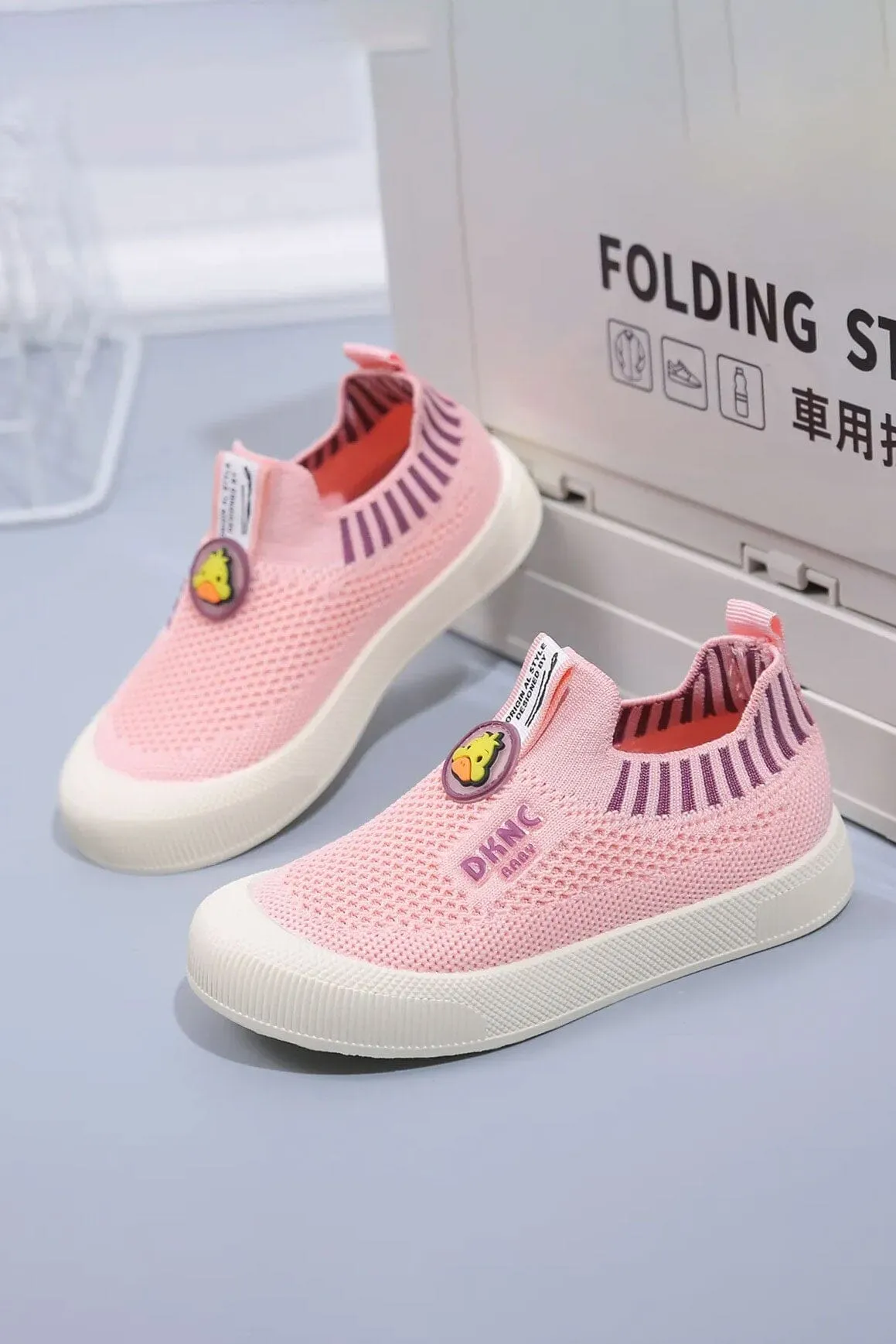 Kid's DKNC Slip-On Knit Sneakers