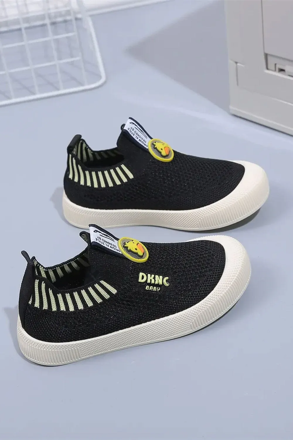 Kid's DKNC Slip-On Knit Sneakers