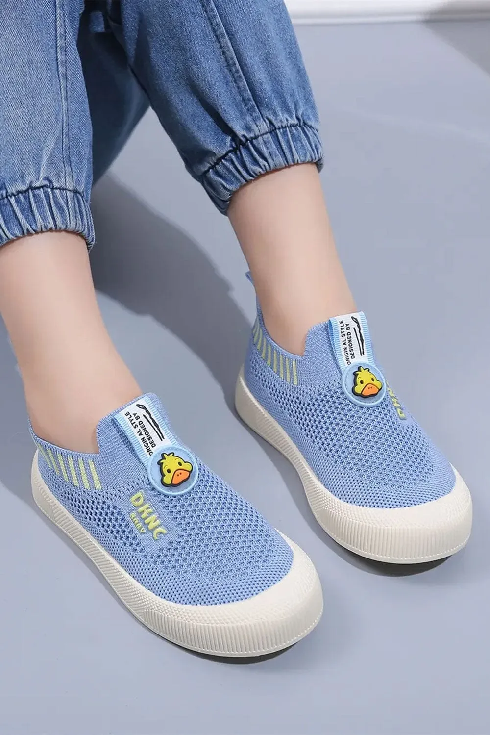 Kid's DKNC Slip-On Knit Sneakers