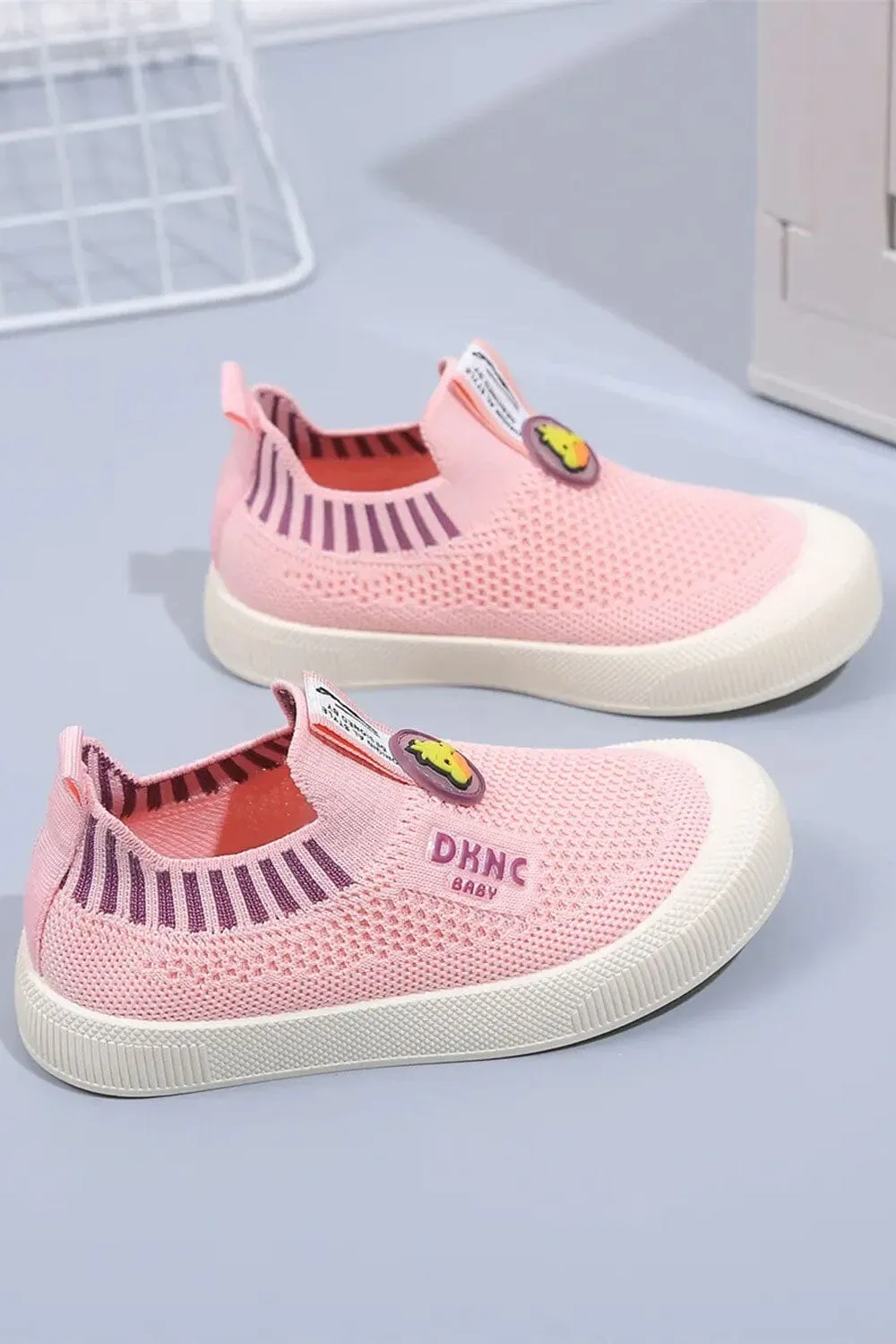 Kid's DKNC Slip-On Knit Sneakers