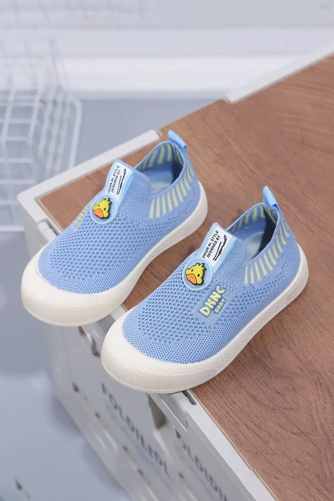 Kid's DKNC Slip-On Knit Sneakers