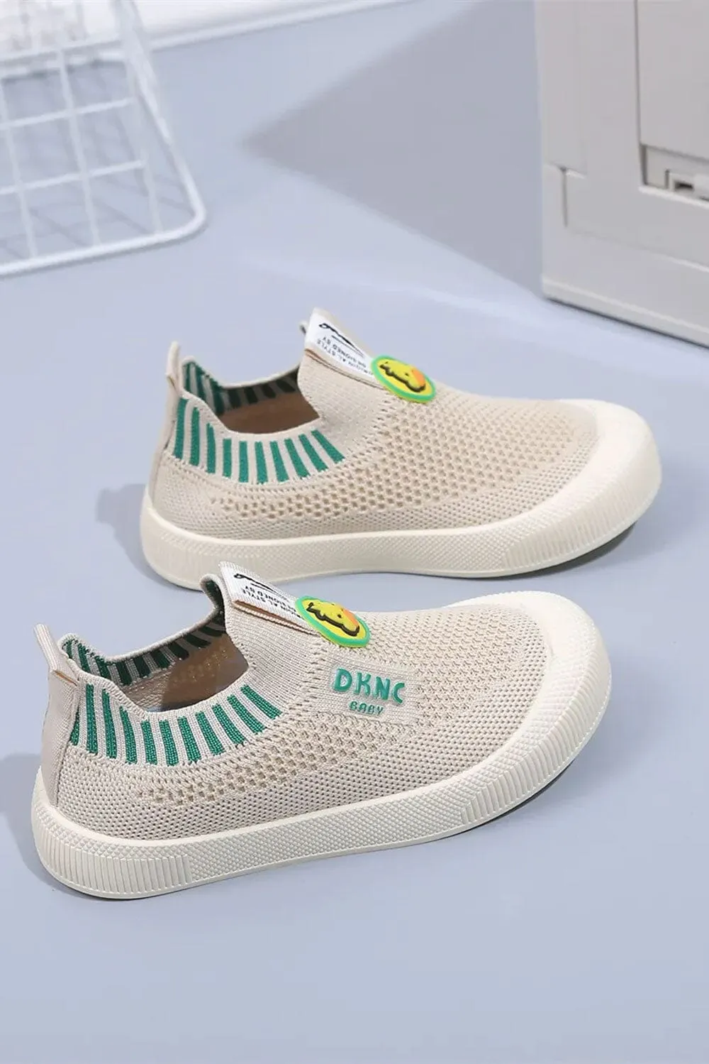 Kid's DKNC Slip-On Knit Sneakers