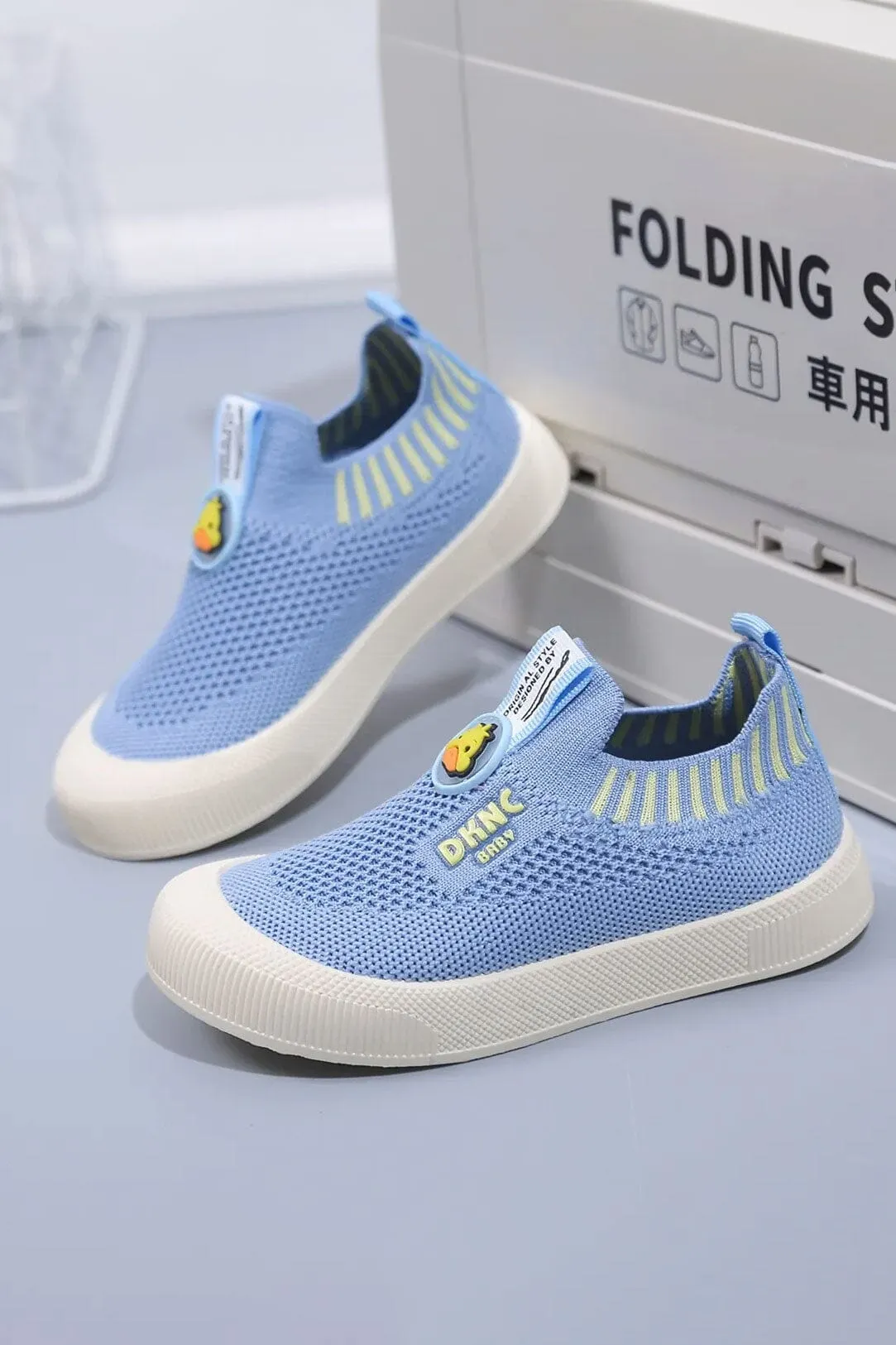 Kid's DKNC Slip-On Knit Sneakers