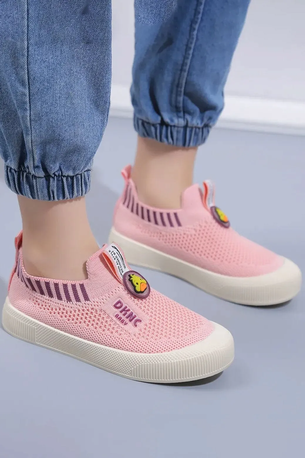 Kid's DKNC Slip-On Knit Sneakers