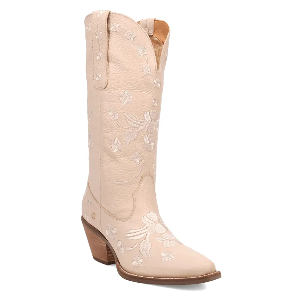 Love Bug Floral Embroidered Snip Toe Cowboy Boots