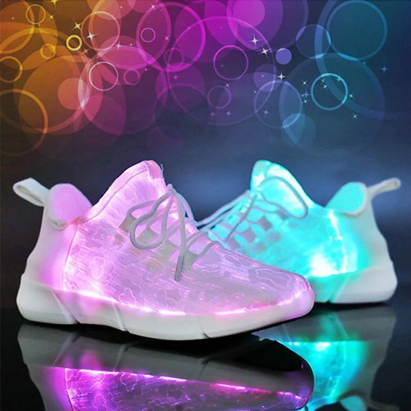 Luminous Fiber Optic Shoes