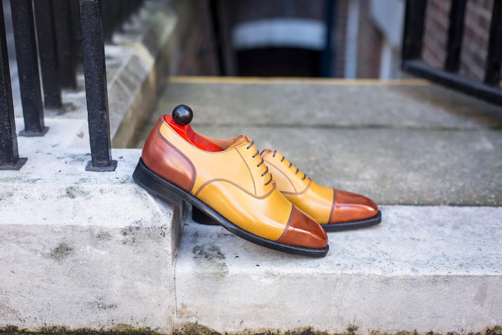 Magnolia - MTO - Cedar Calf / Shaded Tan Calf - MGF Last - Single Leather Sole