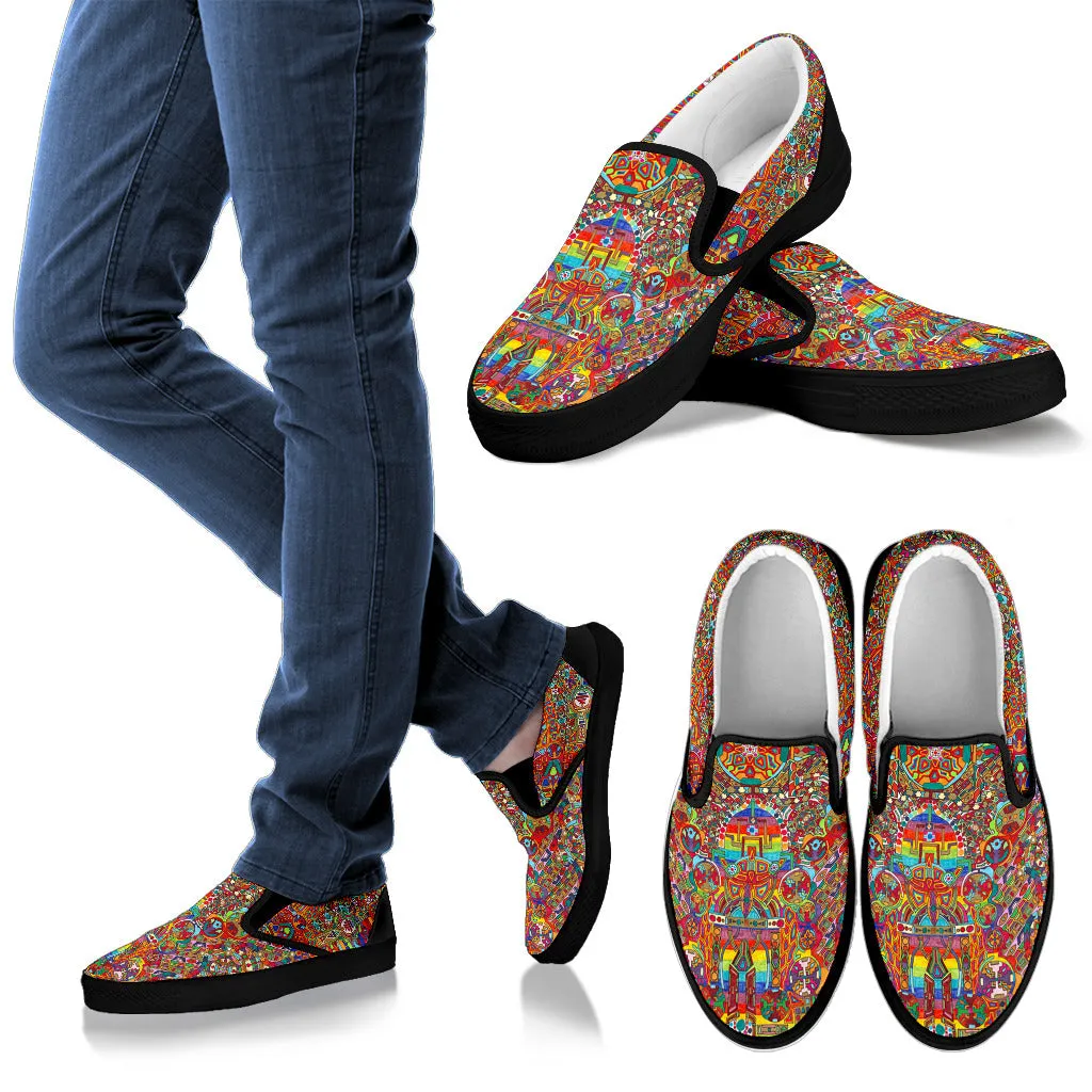 MANDALA MENS SLIP ONS | LACHLAN WARDLAW