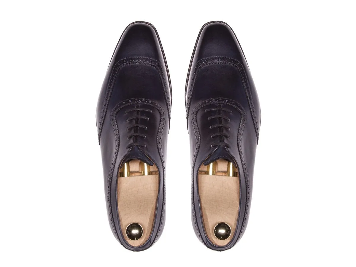 Medina - MTO - Shaded Navy Calf - LPB Last - Single Leather Sole