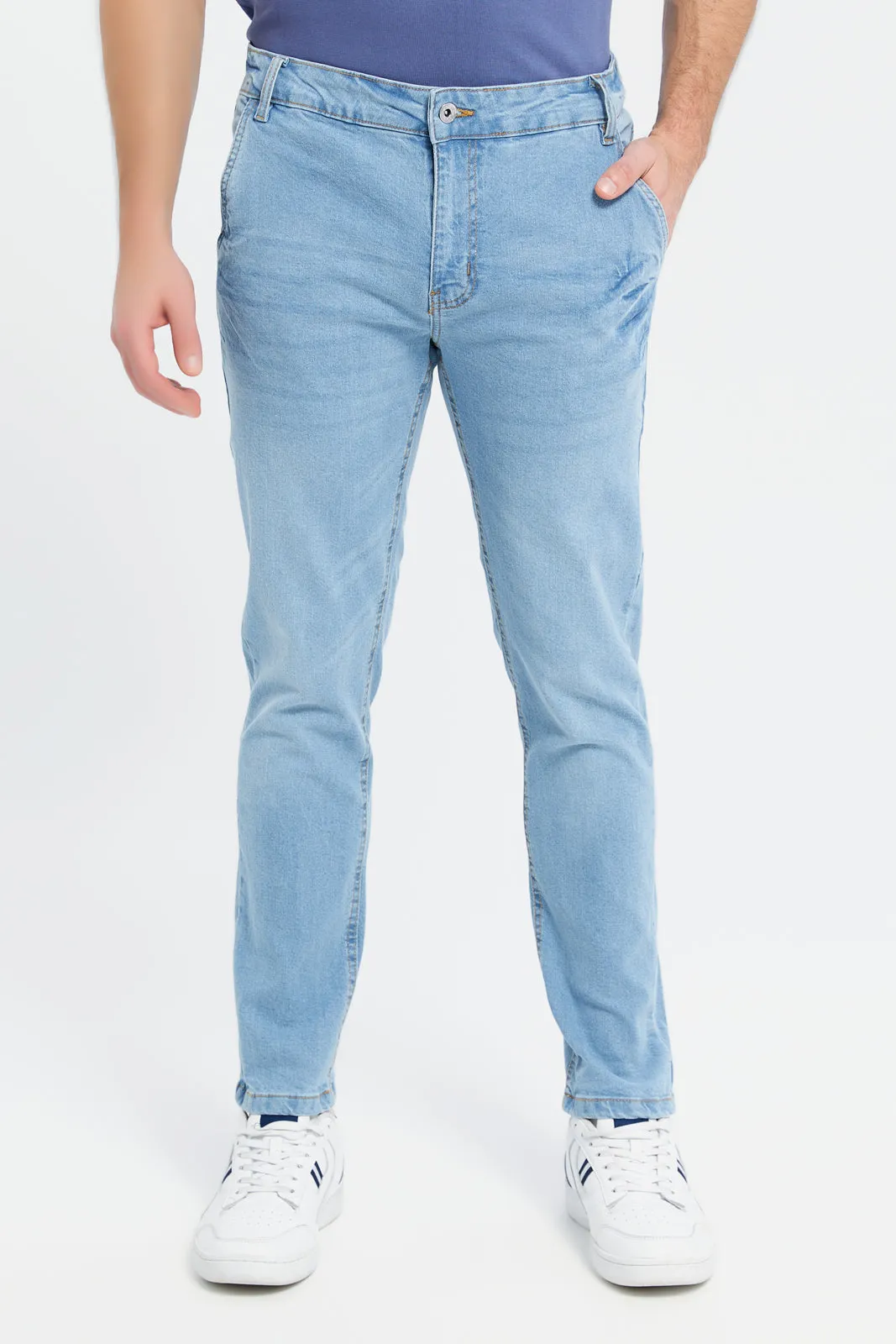 Men Blue Pocket Denim Jeans