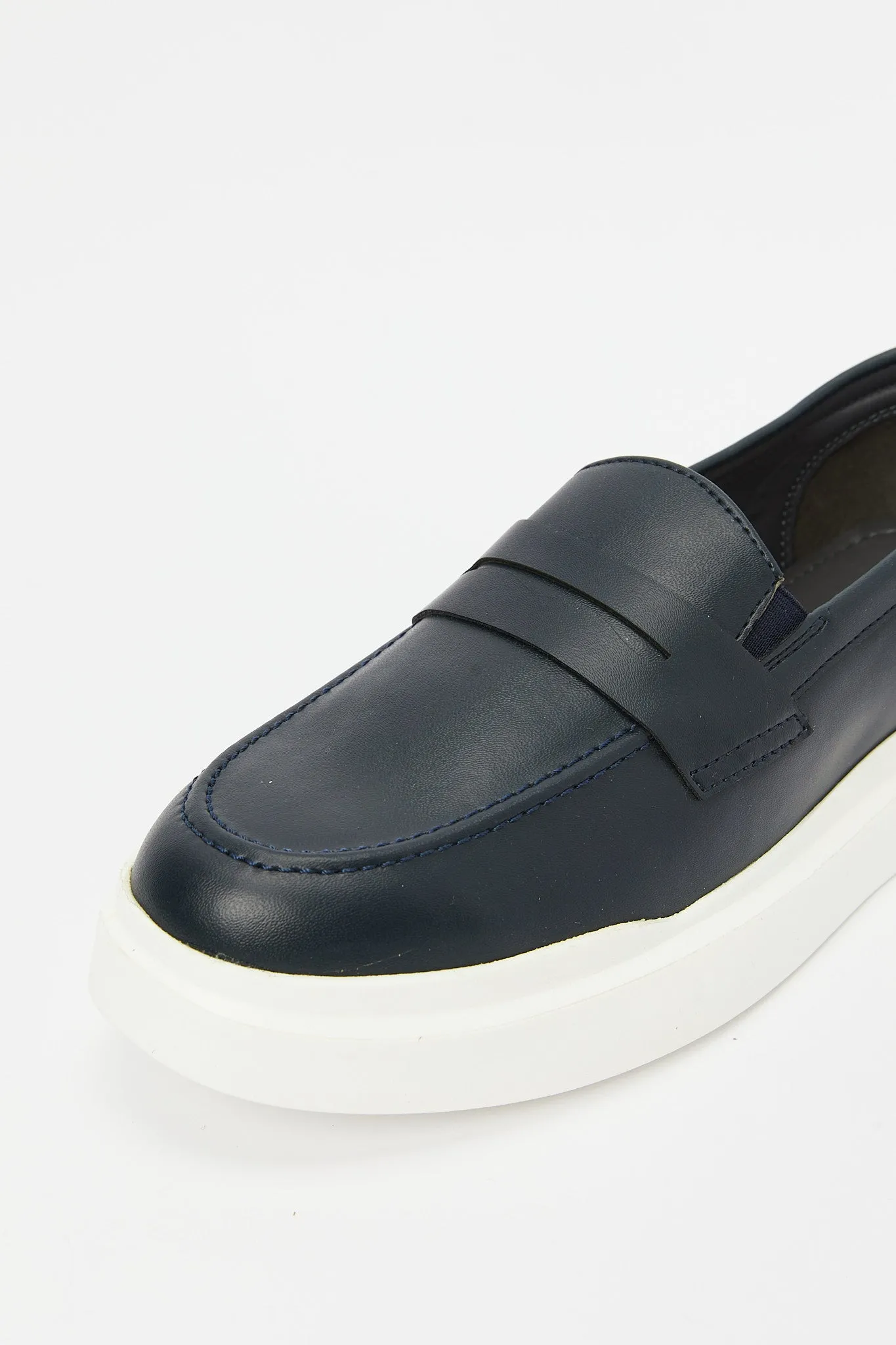 Men Navy Penny Loafer