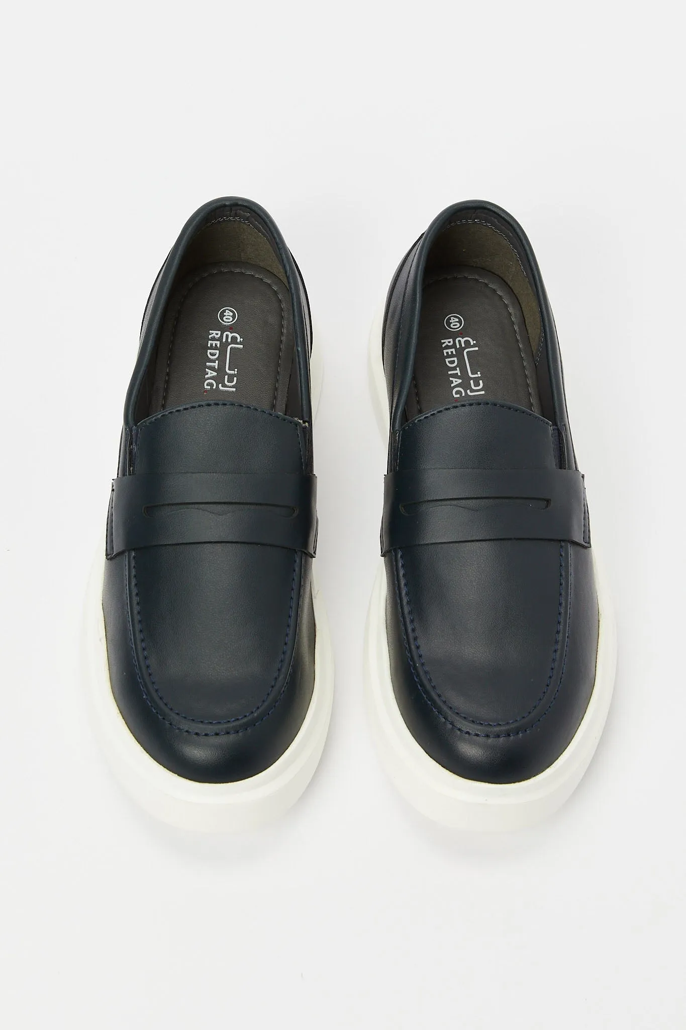 Men Navy Penny Loafer