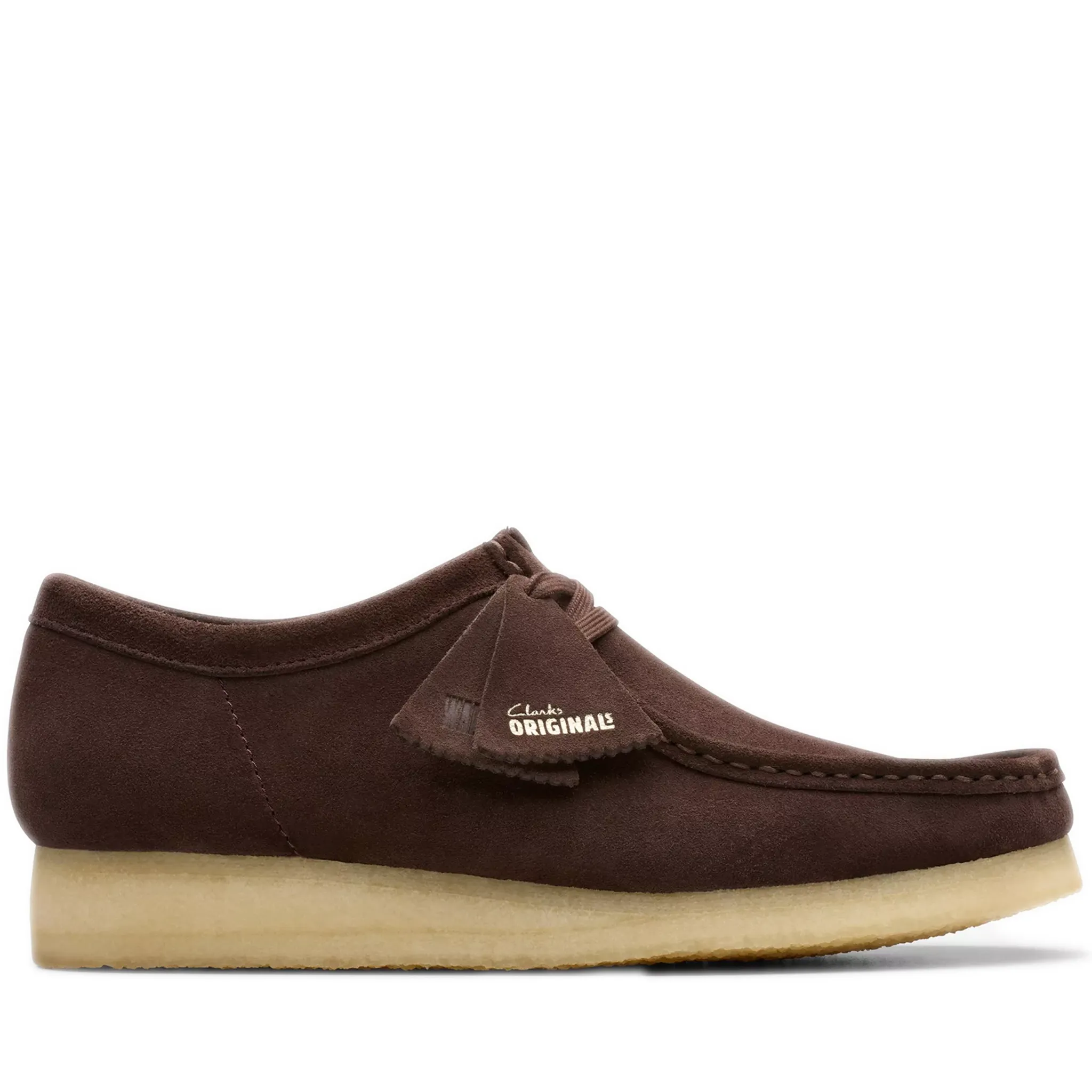 Men's Clarks Wallabee Low - Dark Brown Suede