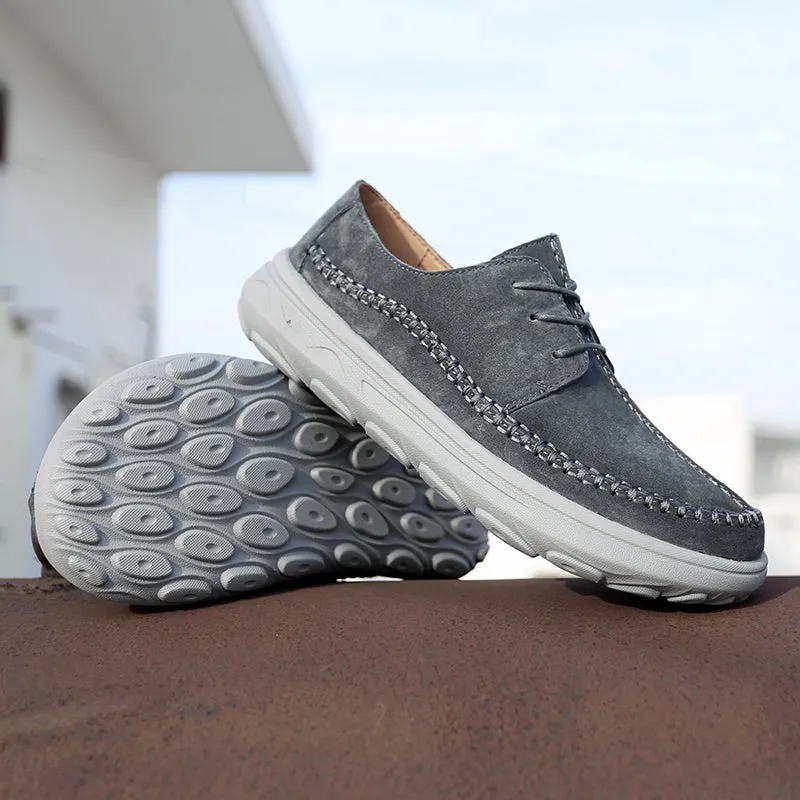 Men's Genuine Leather Lightweight Casual Shoes Comfortable Driving Shoes