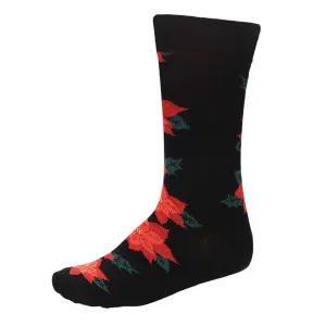 Men's Poinsettia Socks