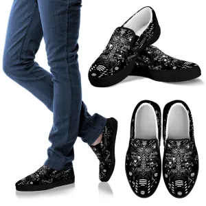 Mystic Move Black | Mens Slip On Shoes | TAS Visuals