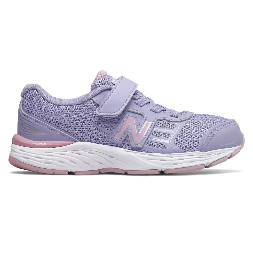 New Balance Clear Amethyst/Oxygen Pink 680v5 A/C Children's Sneaker