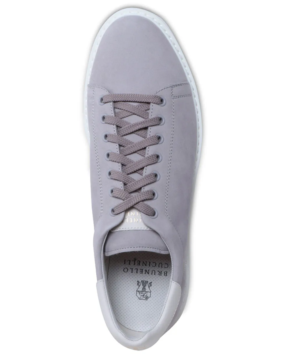 Nubuck Sneakers in Light Grey