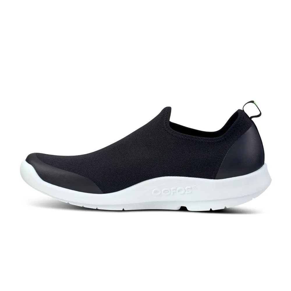 Oofos Men's OOmg Sport Low - White & Black